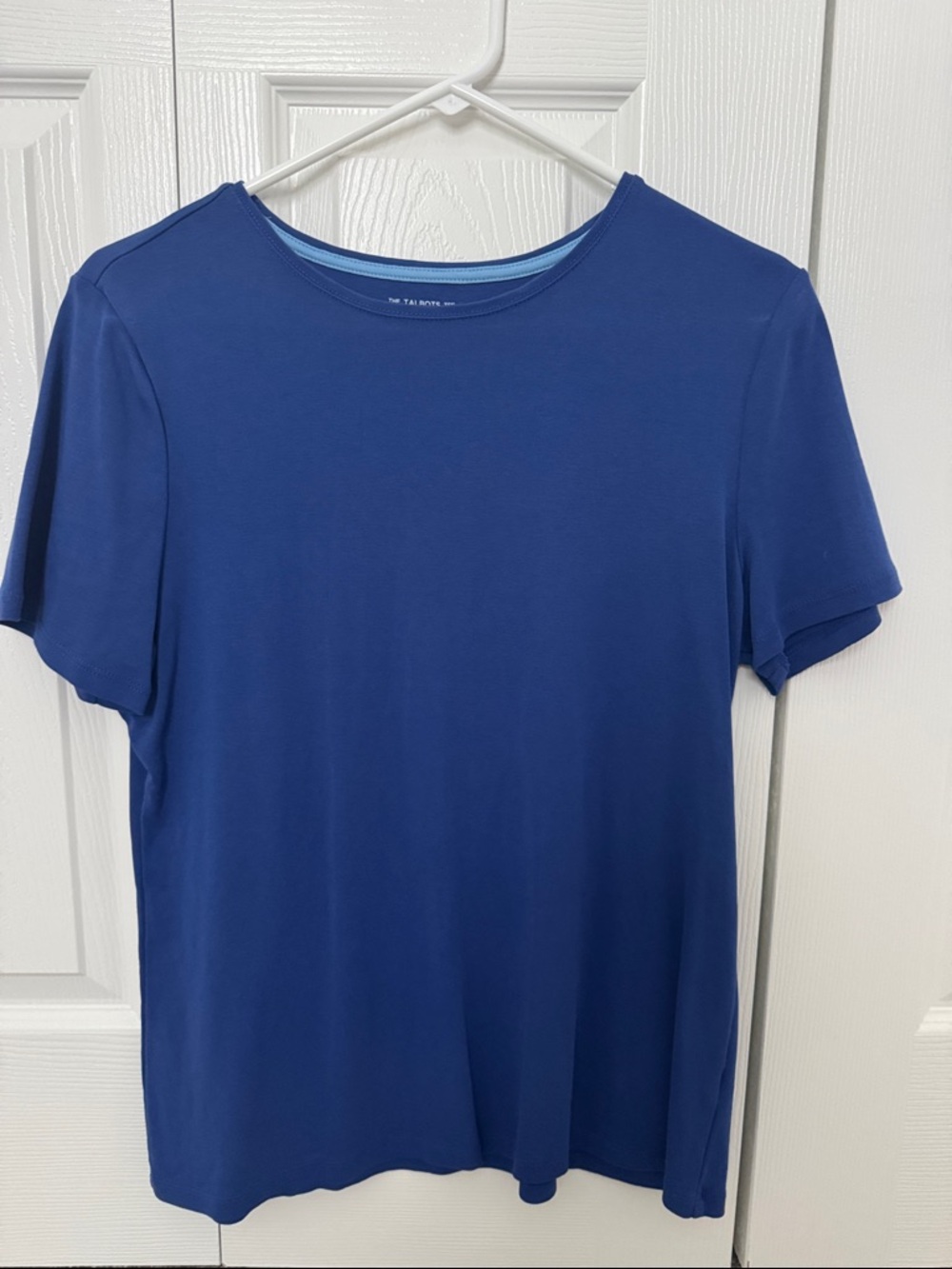 Talbots Pima Cotton Royal Blue Short Sleeve Crew Tee
